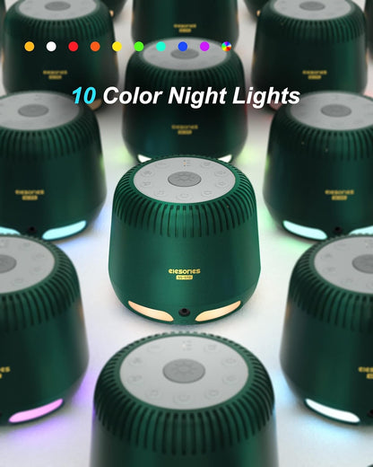 Sound Machine,  White Noise Machine with Adjustable Baby Night Light & Wireless Speaker, 24 Soothing Sounds Including White Noise/Fan Sounds/Nature Sounds/Lullaby for Nursery Office Home