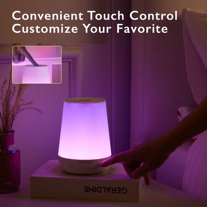 Baby Sound Machine with Nightlight and Timer for Babies, White