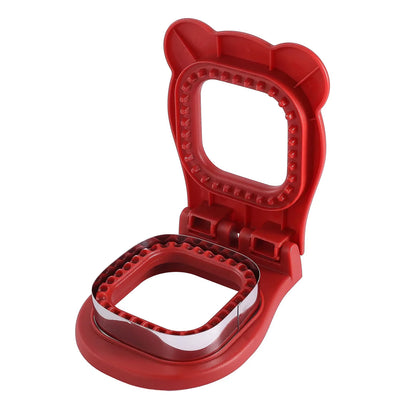 Sandwich Cutter and Sealer Flip Sandwich Cutting Tool for Kids Lunch Stainless Steel Blade Circular Sandwich Bread Toast Mold
