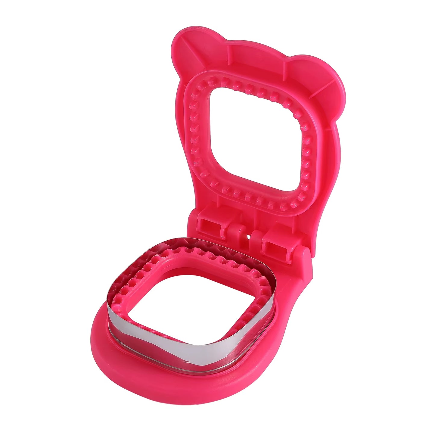 Sandwich Cutter and Sealer Flip Sandwich Cutting Tool for Kids Lunch Stainless Steel Blade Circular Sandwich Bread Toast Mold