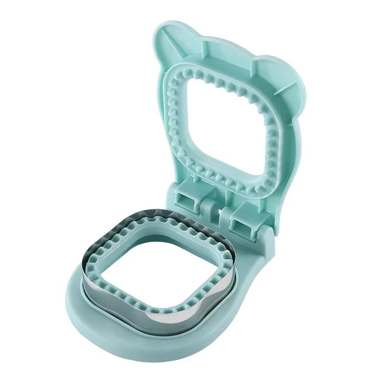 Sandwich Cutter and Sealer Flip Sandwich Cutting Tool for Kids Lunch Stainless Steel Blade Circular Sandwich Bread Toast Mold