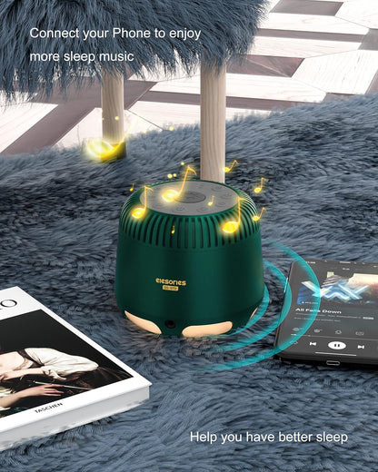 Sound Machine,  White Noise Machine with Adjustable Baby Night Light & Wireless Speaker, 24 Soothing Sounds Including White Noise/Fan Sounds/Nature Sounds/Lullaby for Nursery Office Home